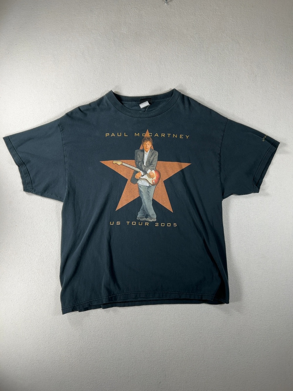 Vintage Paul McCartney US Tour 2005 Graphic T-Shirt XL Black